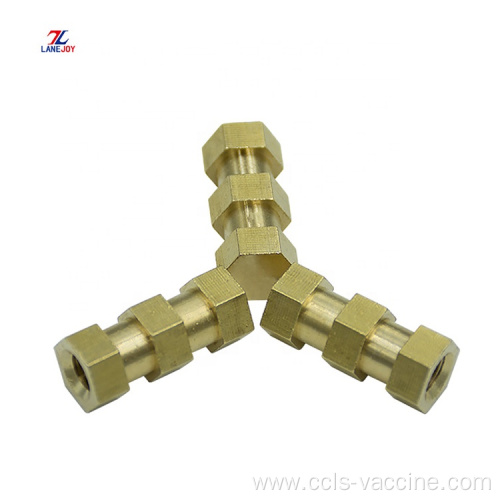 no burr brass head hex flat nut